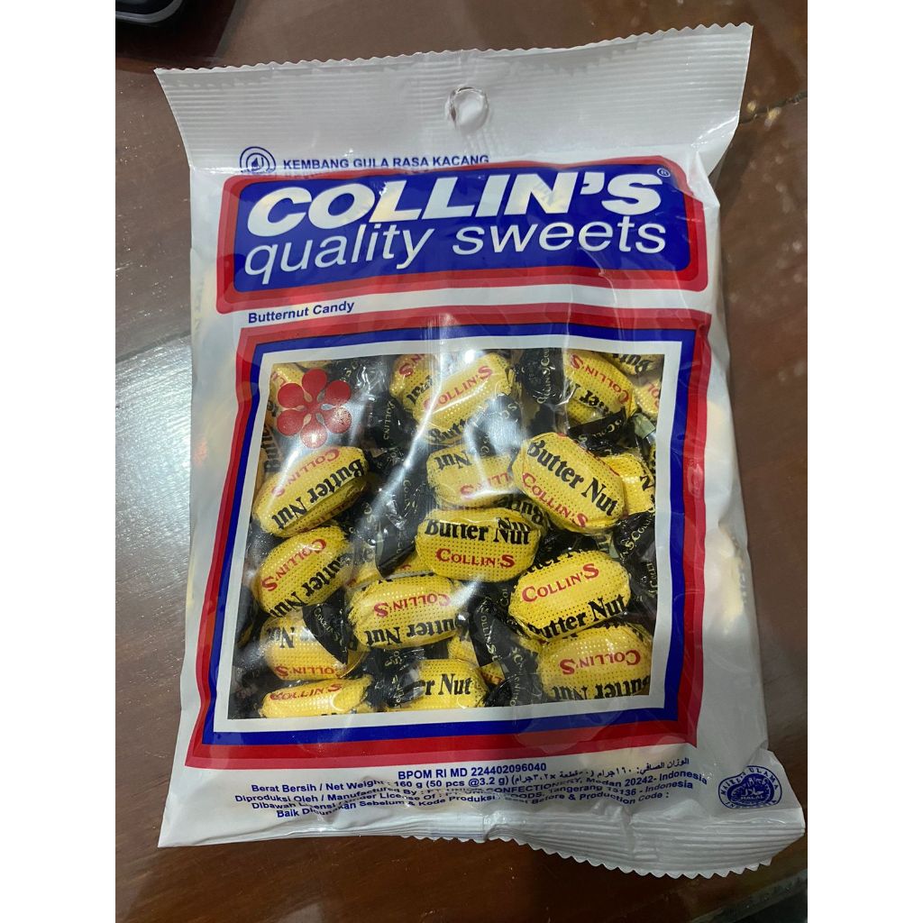 

Permen Kacang Jadul Collins Butternut isi 50 Pcs