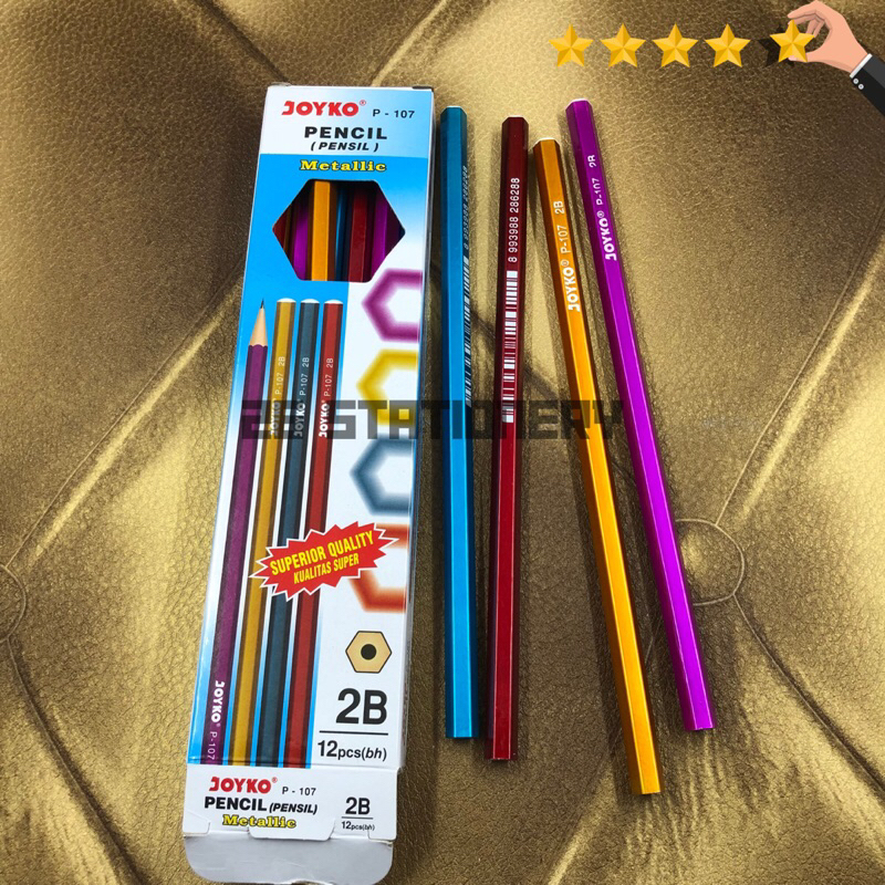 

Pensil joyko 2B P-107/metallic pensil