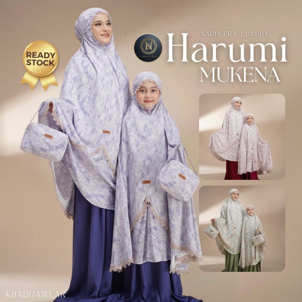 [BISA COD] NADHEERA LUXURY HARUMI MUKENA TERBARU RAYON PREMIUM MUKENAH SETELAN NADHERA