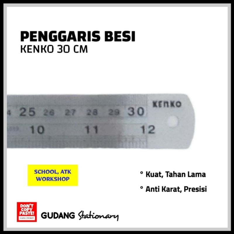 

Penggaris Besi 30 Cm KENKO [ 1 Piece ]