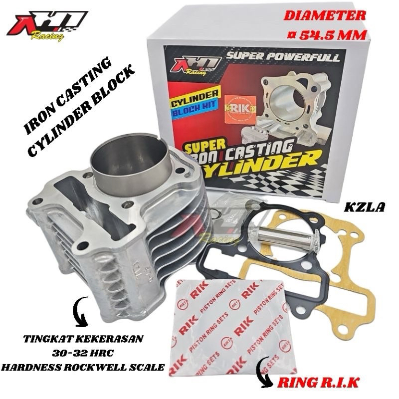 BLOK BLOCK SEHER BORE UP AH1 RACING BEAT Fi SCOOPY Fi VARIO 110 Fi SPACY Fi KODE KZL - CYLINDER BLOK
