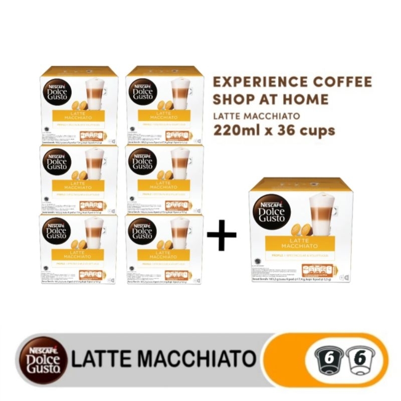 

Capsule Nescafe Dolce Gusto Latte Machiato 6 Box + 1 Box Latte Machiato