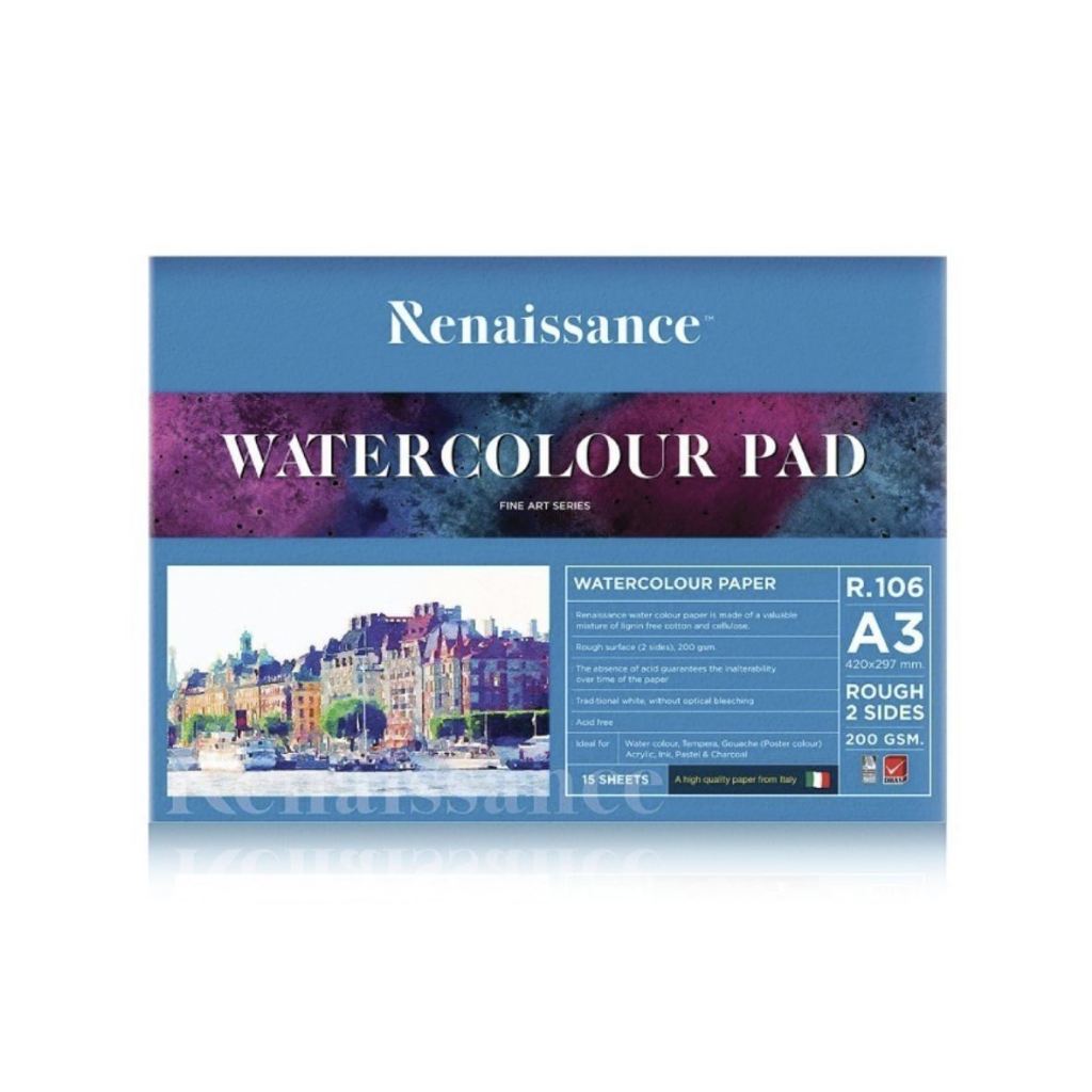 

[Renaissance] WaterColour Pad A3 200gram Italian Paper