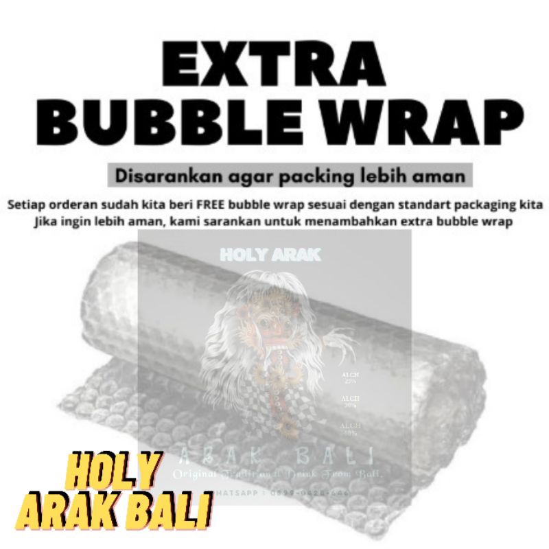 

EXTRA BUBBLE WRAP - PACKAGING AMAN