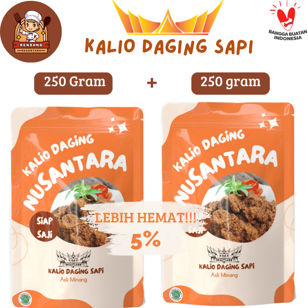 

Kalio daging sapi Fresh Masakan Khas Minang Varian Combo Super By Rendang Nusantara