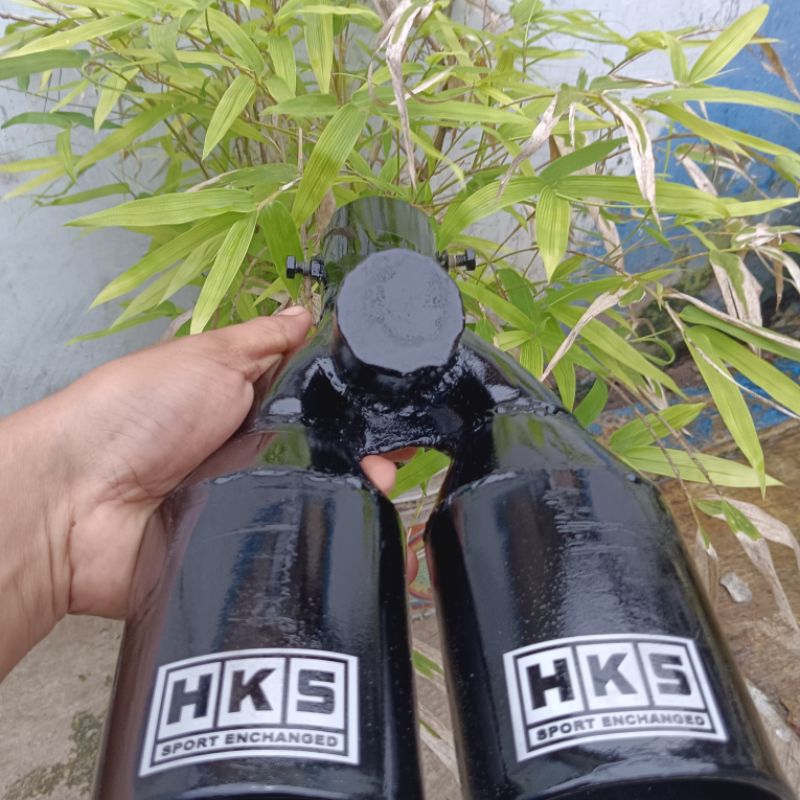 KNALPOT HKS SUOS CABANG SUARA NGOROK  BENSIN non turbo elf panther dll