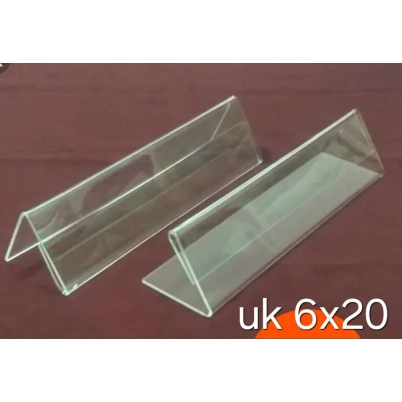 

Stand akrilik nama meja uk 6x20