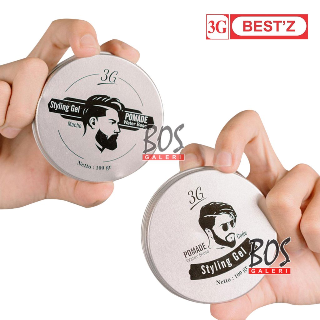 3G Bestz Styling Pomade Gel Water Base BPOM