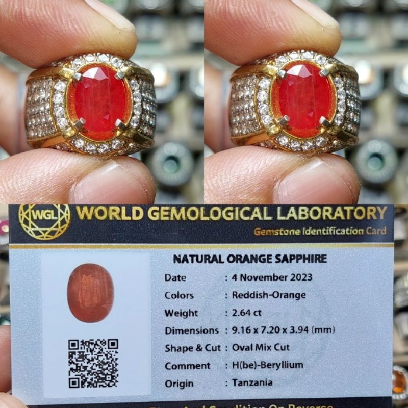 NATURAL ORANGE SAPPHIRE