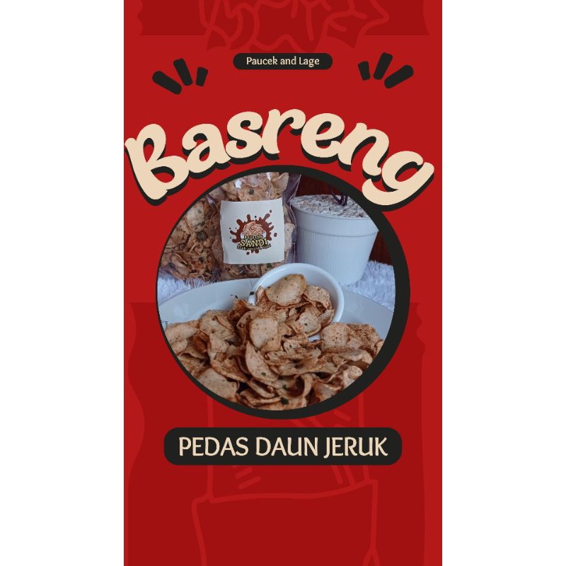 

SALE !! BASRENG TIPIS PEDAS DAUN JERUK RENYAH GURIH KRIUK | KEMASAN 250 GRAM