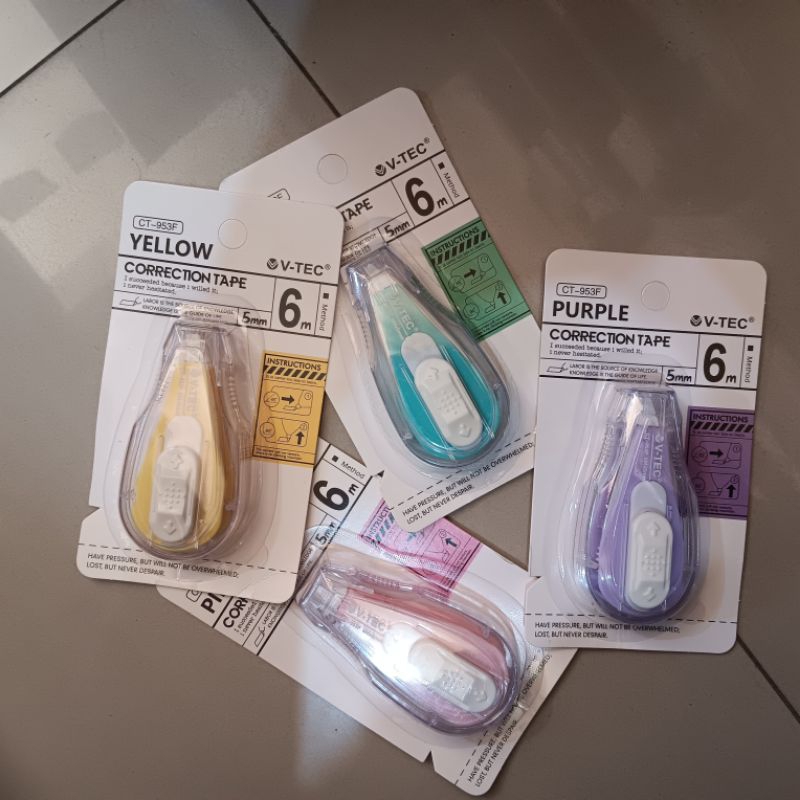 

CORRECTION TAPE V-TEC 953f / TIPE X