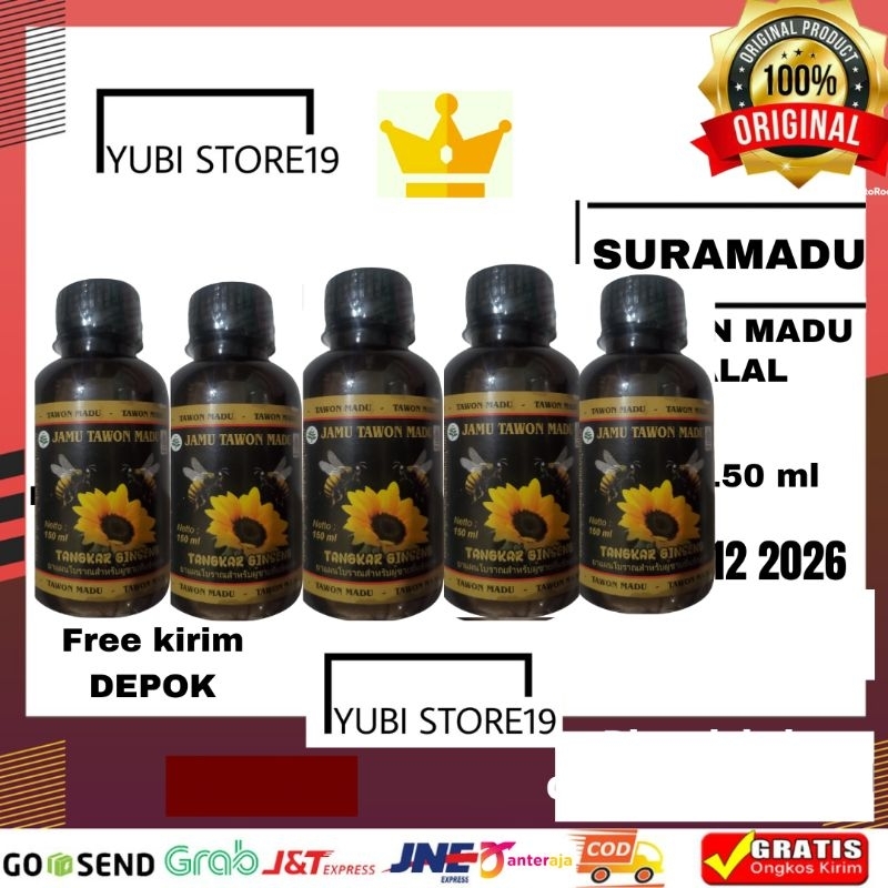 

COD 5 BOTOL JAMU TAWON MADU / SURAMADU / KUAT LELAKI