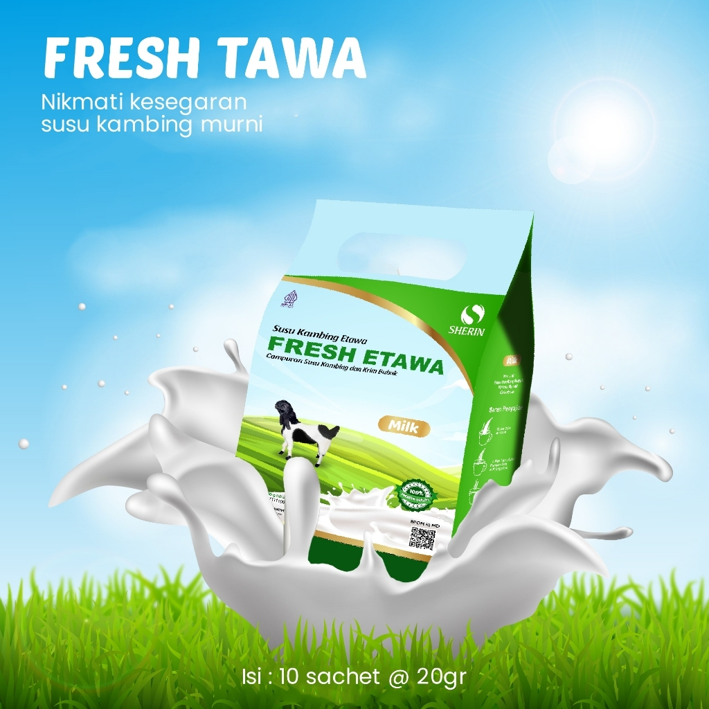 

Susu Kambing Fresh Etawa Premium 20 gr isi 10 sachet