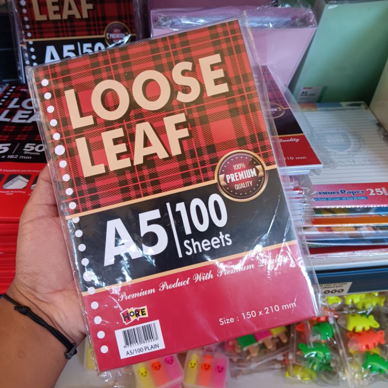 

Loose Leaf Isi Kertas File Binder ISI 50 Hore - A5 garis