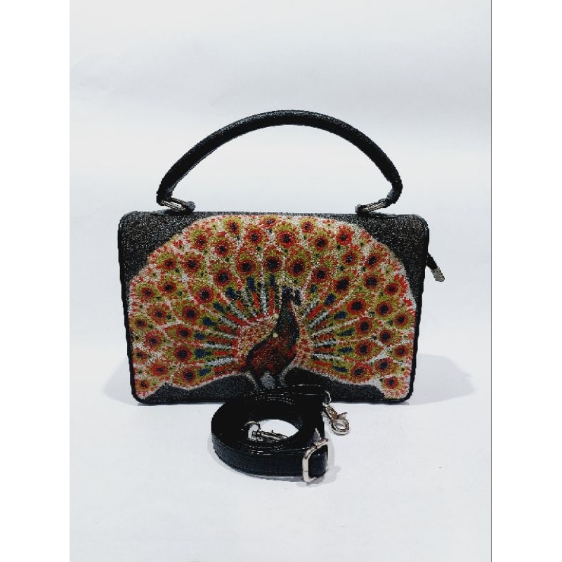 Tas Wanita Kulit Ikan Pari Lukis ZL.019