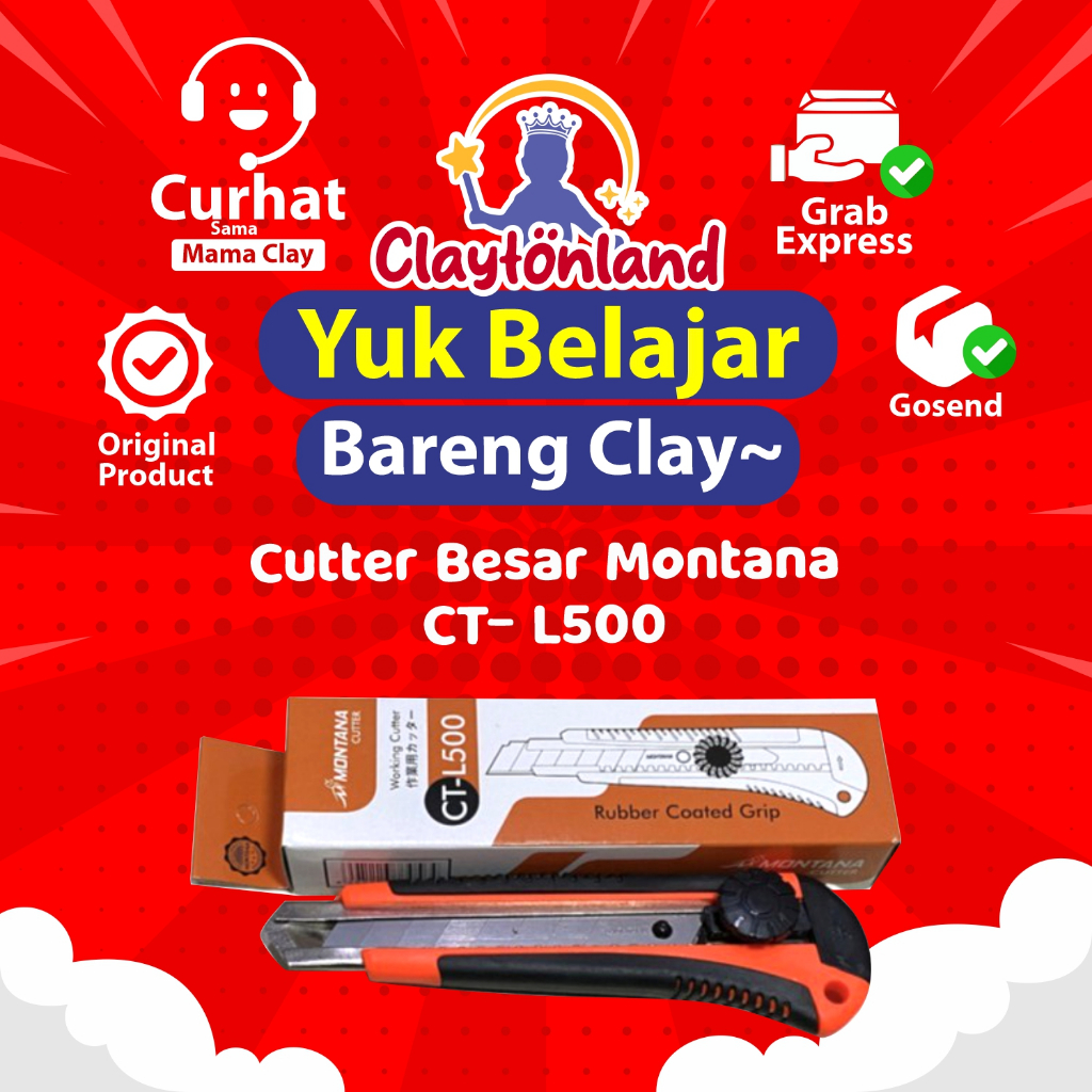 

Cutter Besar Montana CT- L500 / Kater / Pemotong Kertas/ Pisau Cutter Montana besar