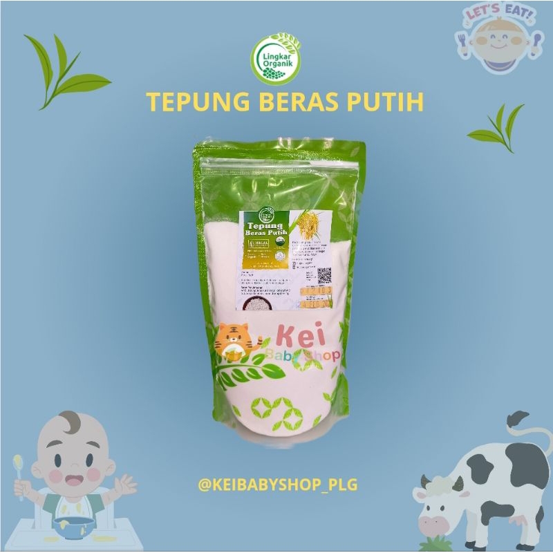 

Lingkar Organik Tepung Beras Putih 500g / Tepung Beras Putih Organik