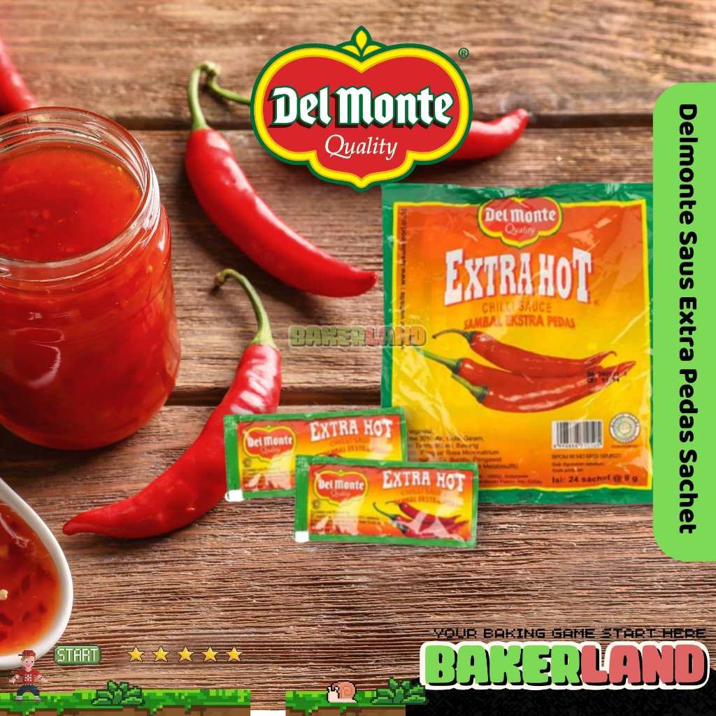 

Saus Extra Pedas Delmonte / Saus Sachet Extra Pedas / Saus Delmonte Sachet Isi 24pcs