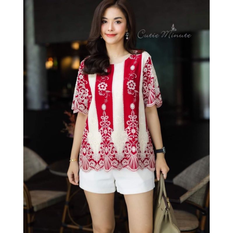 Atasan Blouse Modis Cutie Minute Import Bangkok