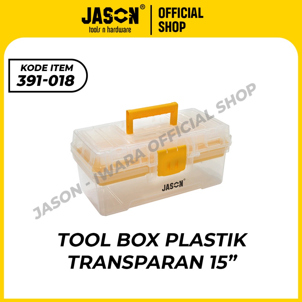 Jason tool box Plastik | box perkakas | Kotak Peralatan Besar dan Kecil | Kotak wadah Pancingan | te