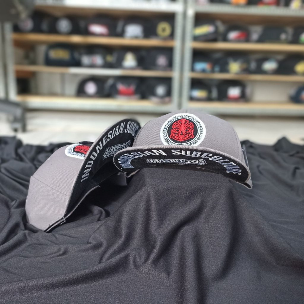 Topi Masberto Abu TB/ 280/ Topi Masberto/ Topi Snapback Masberto/ Topi Snapback/ Topi ISC