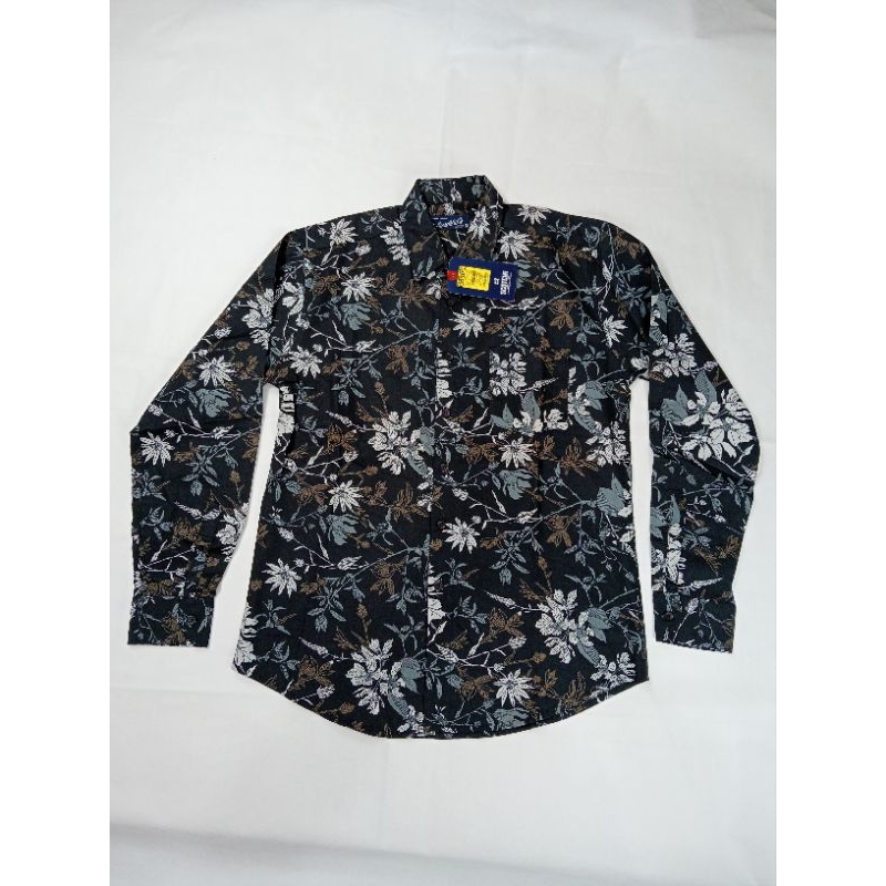 Kemeja Batik Printing Pria Lengan Panjang SCOTCH&CO-Size M