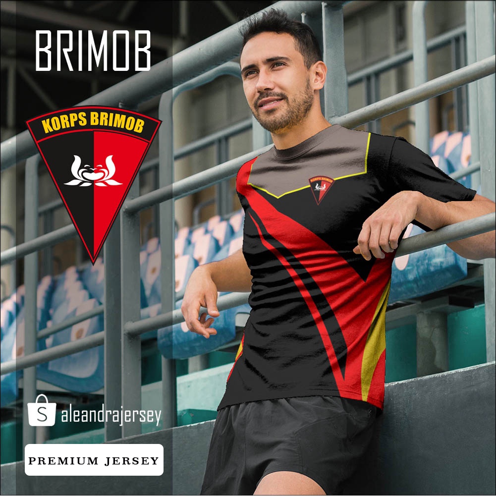 Baju Kaos Jersey Brimob 99 FullPrint Printing Custom Premium - Jersey Akademi Militer Indonesia