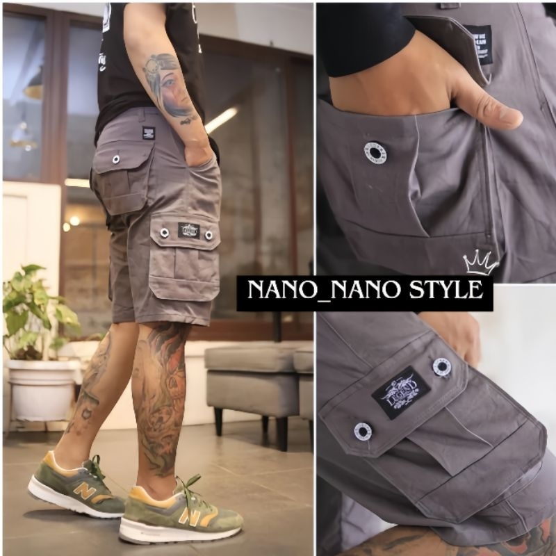 Celana Cargo Pendek Pria Cowok Dewasa Cargo  Celana Pendek Celana Cargo Distro Pendek Pria