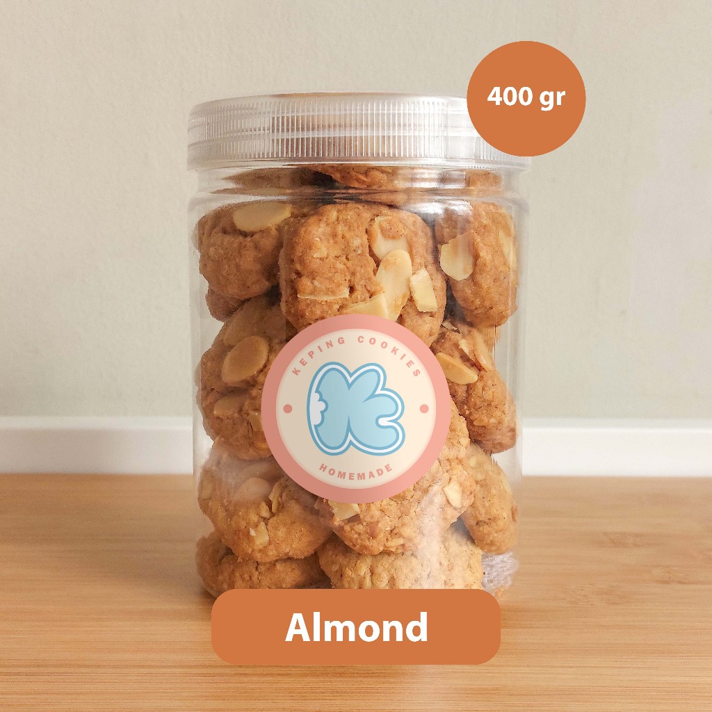 

Oat Almond Cookies - 400 gram [by Keping Cookies]