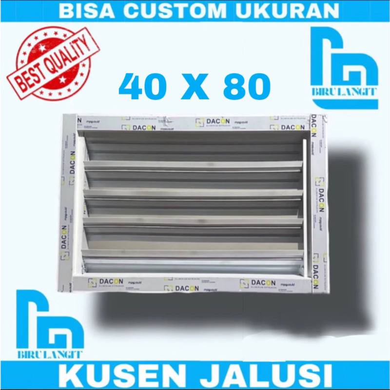 VENTILASI UDARA ALUMUNIUM JALUSI 40 x 80 (bisa custom ukuran)