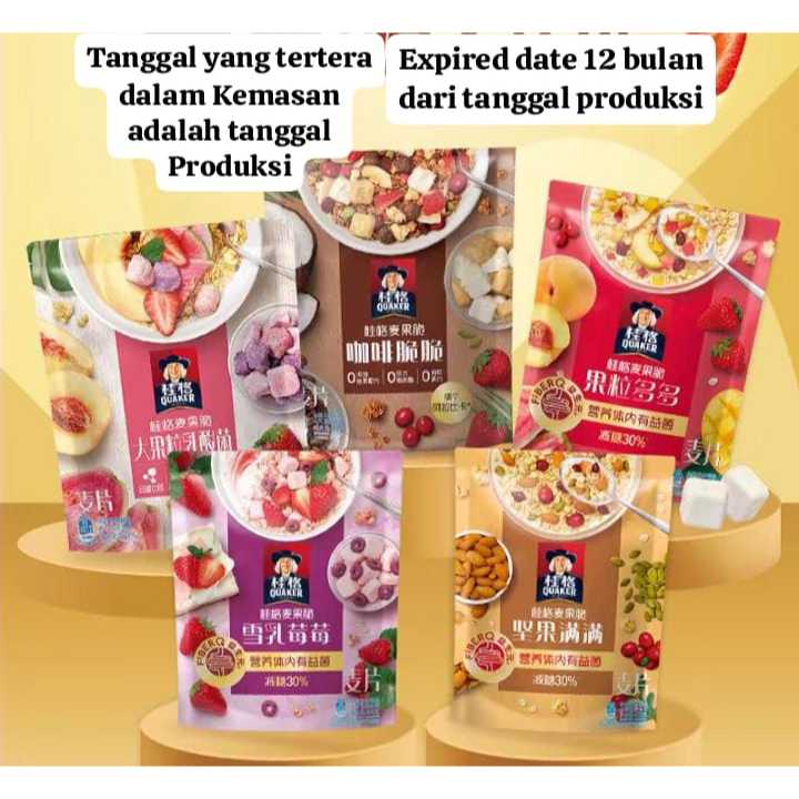 

Quaker Oatmeal Wheat Fruit Crispy 305 GRAM