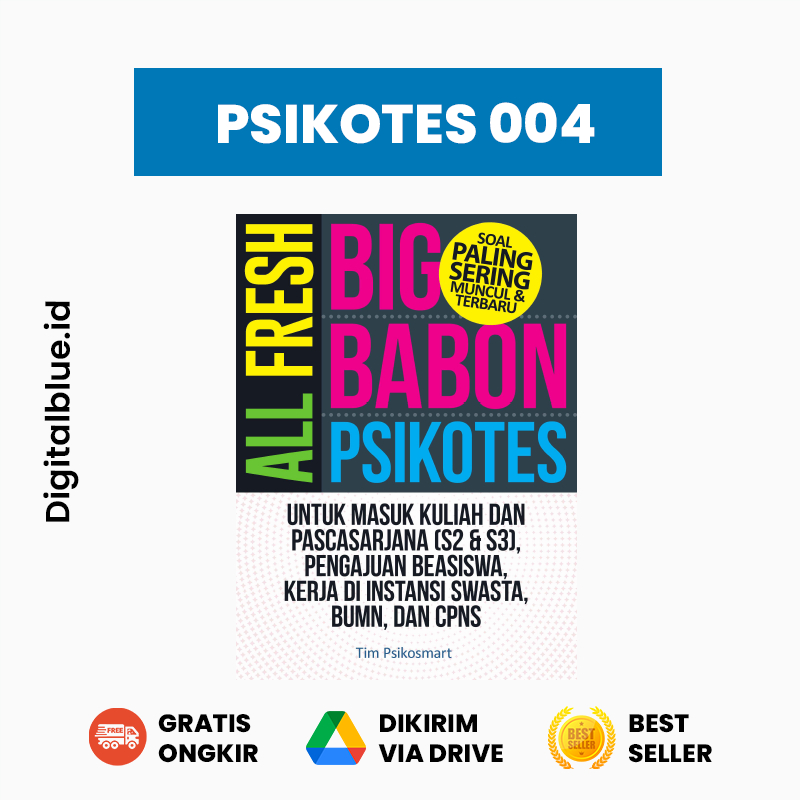 

[READY] SOAL PSIKOTES PALING SERING MUNCUL / KODE PSIKOTES 004