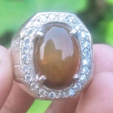 Cincin Batu Akik Kalimaya Teh Super