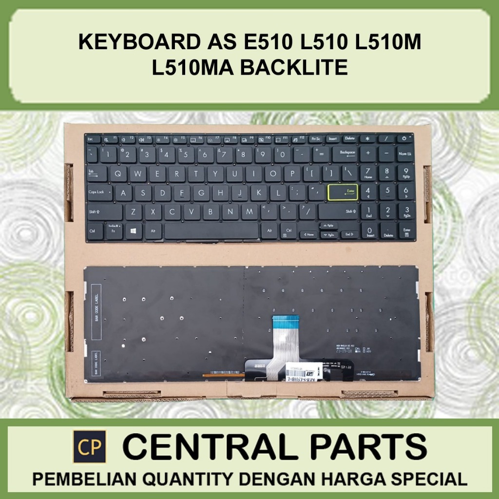 Keyboard Laptop Asus E510 L510 L510m L510ma backlite