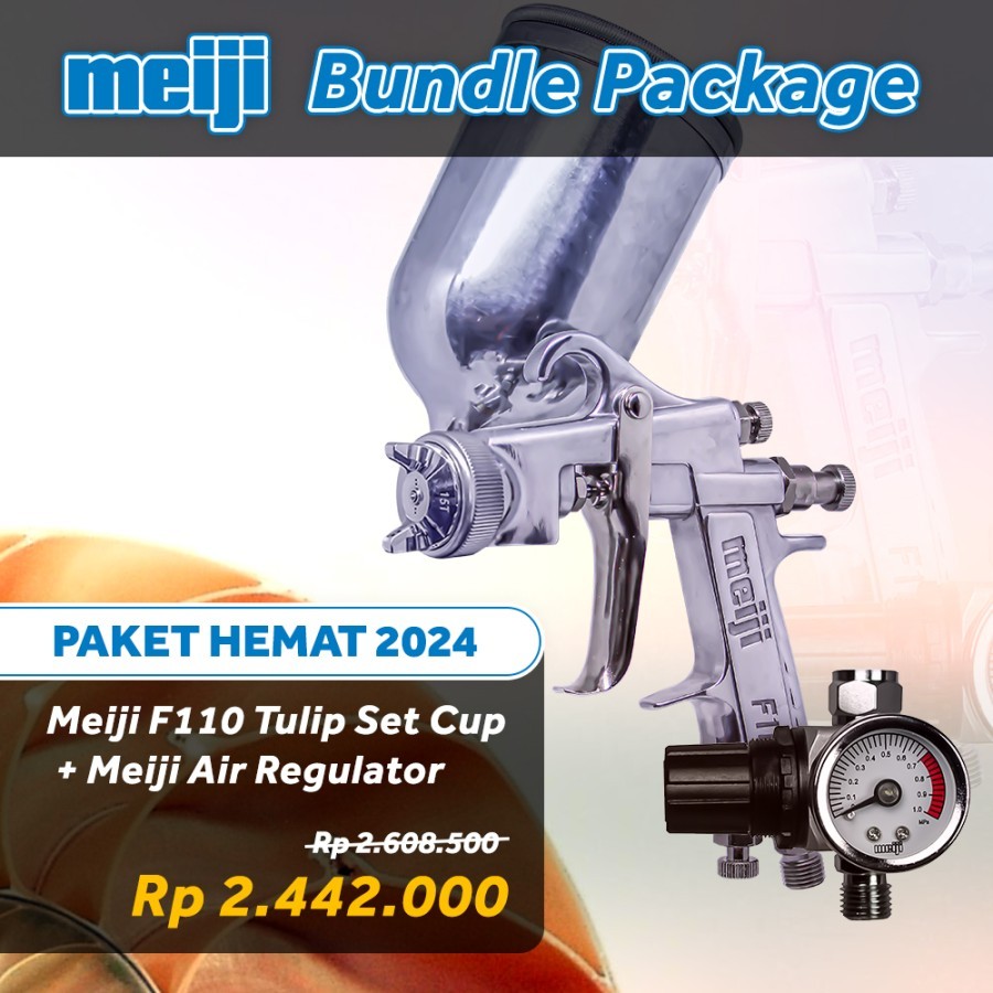 Paket Hemat Meiji 2: F110 Tulip + 4GD Aluminium Cup + MAR