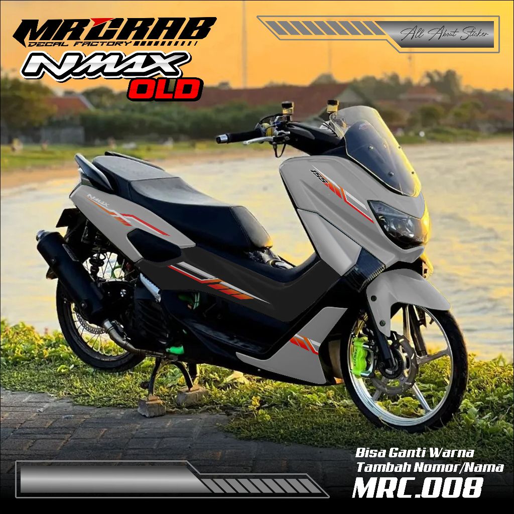 DECAL YAMAHA NMAX OLD - STICKER DECAL YAMAHA NMAX OLD MOTIF LIST GRAFIK MRC.008 NMX