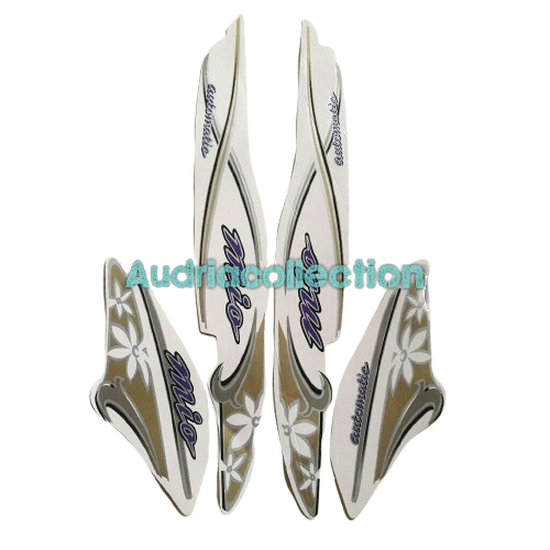 Stiker Striping Motor Yamaha Mio Sporty 2004 Putih