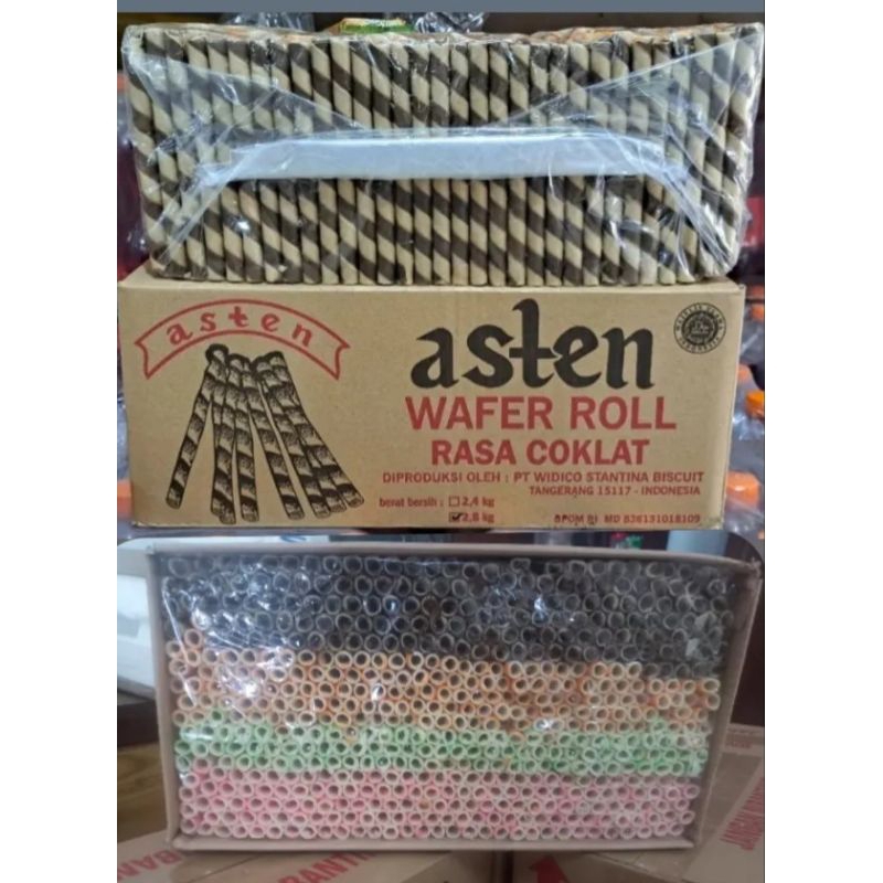 

Asten astor dus ukuran 2,8kg/Aston asten/Astor Asten choco roll/ Astor asten coklat/ Astor asten pelangi/ Asten wafer roll