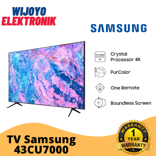TV Samsung 43CU7000 UHD 43 Inch Smart TV Samsung CU7000 43 UHD 4K Smart