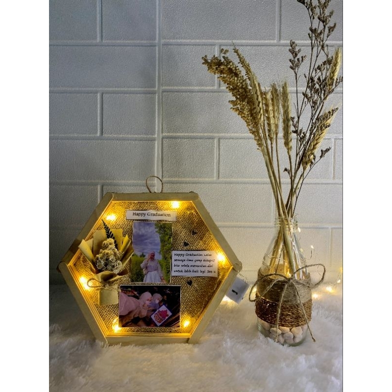 Stik es krim Hexagonal frame LED