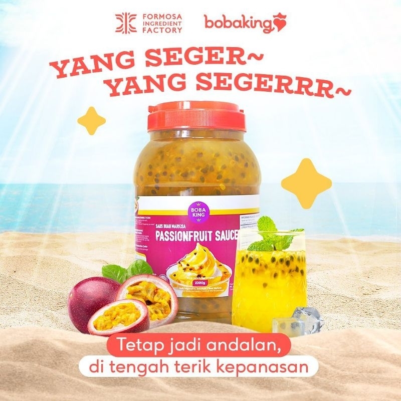 

2.3kg Bobaking Passionfruit Sauce (saus markisa)