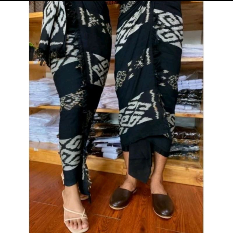 couple blangket bali saput hitam kamen premium