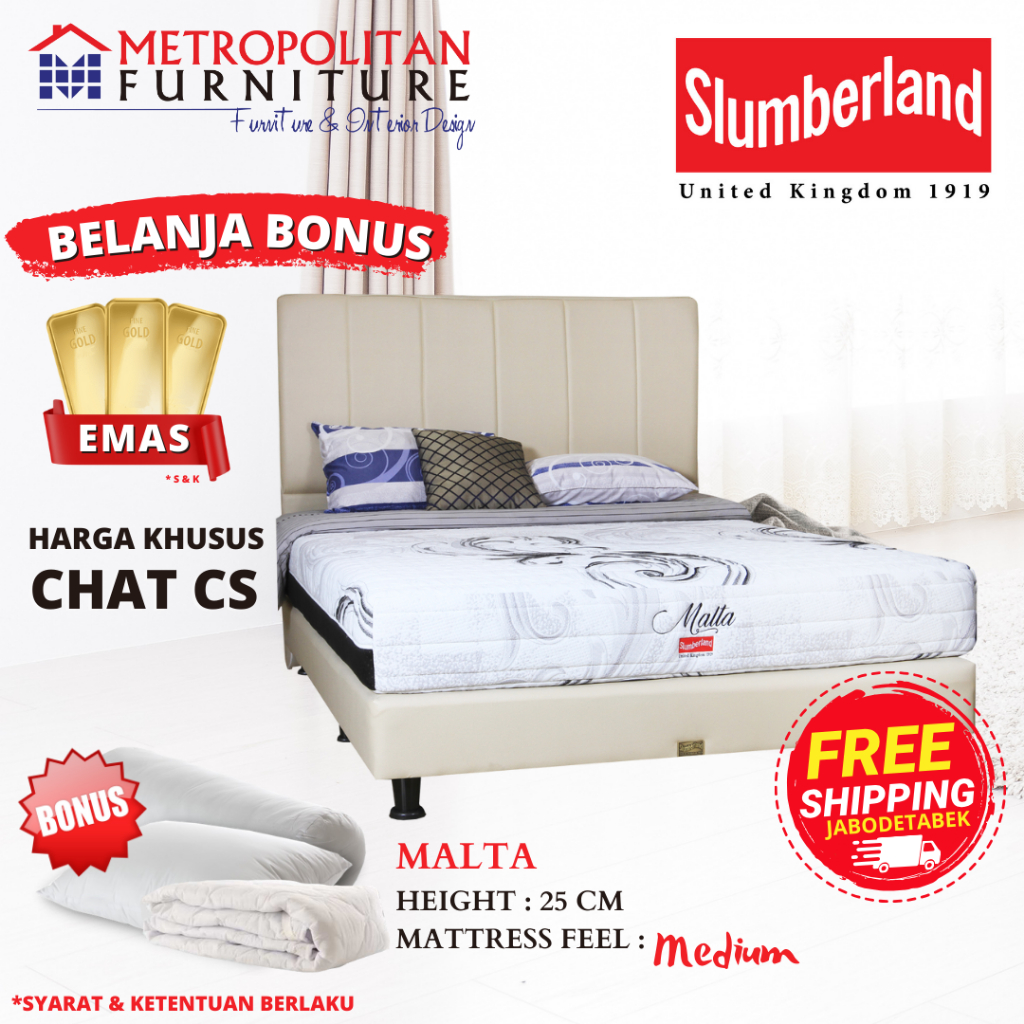 Kasur Springbed Slumberland Malta spring bed matras