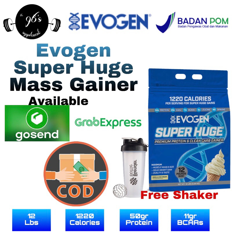 Evogen Super Huge Mass Gainer 12lbs BPOM / Evogen Mass Gainer Super Huge