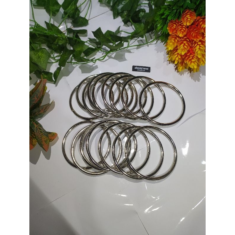 GROSIR ring gendongan tanpa celah  ring besi 7cm stainless, ring kerajinan, ring sling
