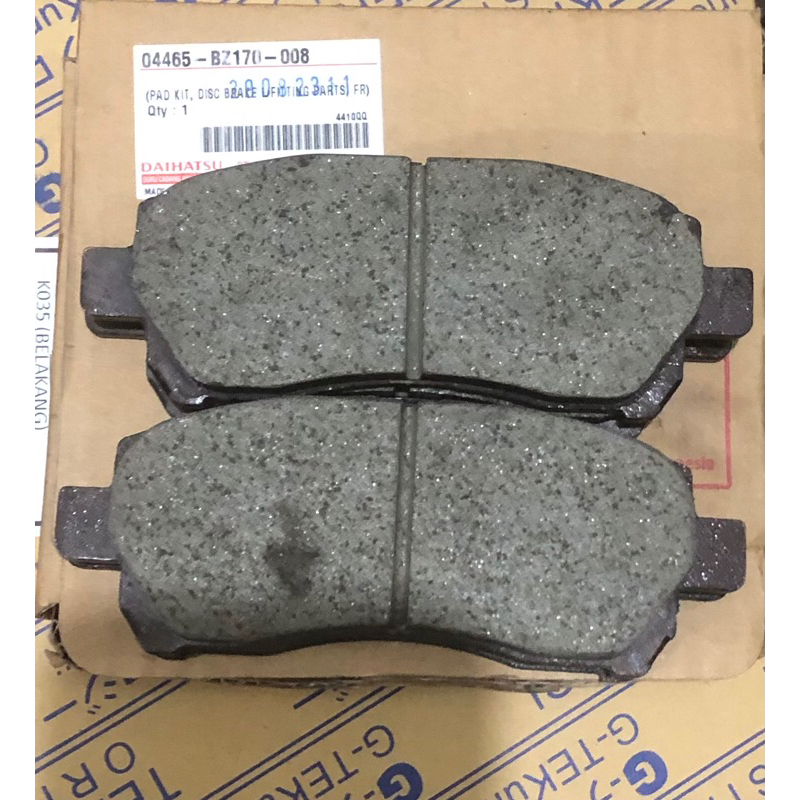 Brakepad kampas rem depan avanza xenia rush terios 04465-BZ170-001 ORI DAIHATSU
