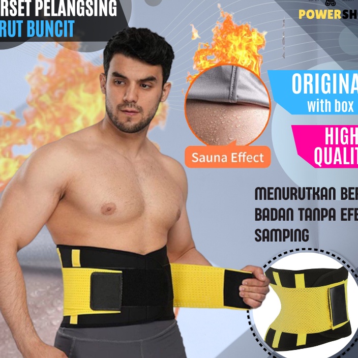 Penjualan TerbaikCOD KORSET HOT SHAPERS PRIA PELANGSING PERUT BUNCIT KORSET OLAHRAGA PRIA WANITA KOR