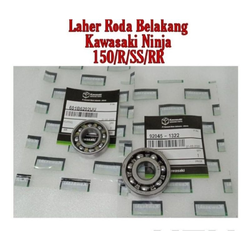 Laher Bearing roda belakang 6202 6302 set Kawasaki ninja 150 r ss rr 601b6202uu 92045-1322