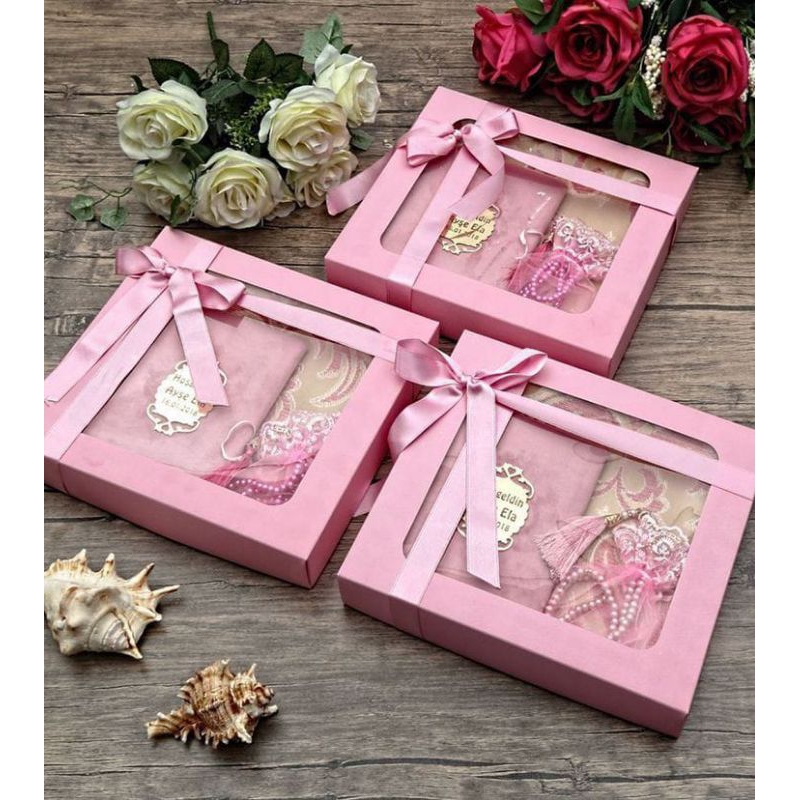 

Kotak Hantaran Box hampers Motif Pita