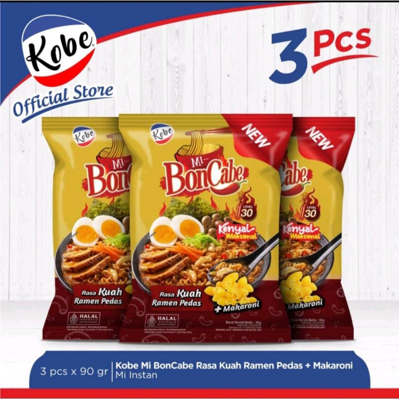 

Kobe Boncabe level Mie Instan 95g isi 3